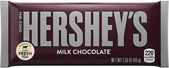 HERSHEY'S Milk Chocolate Candy, Bulk, Individually Wrapped, Gluten Free, 1.55 oz, Bars (36 Count)