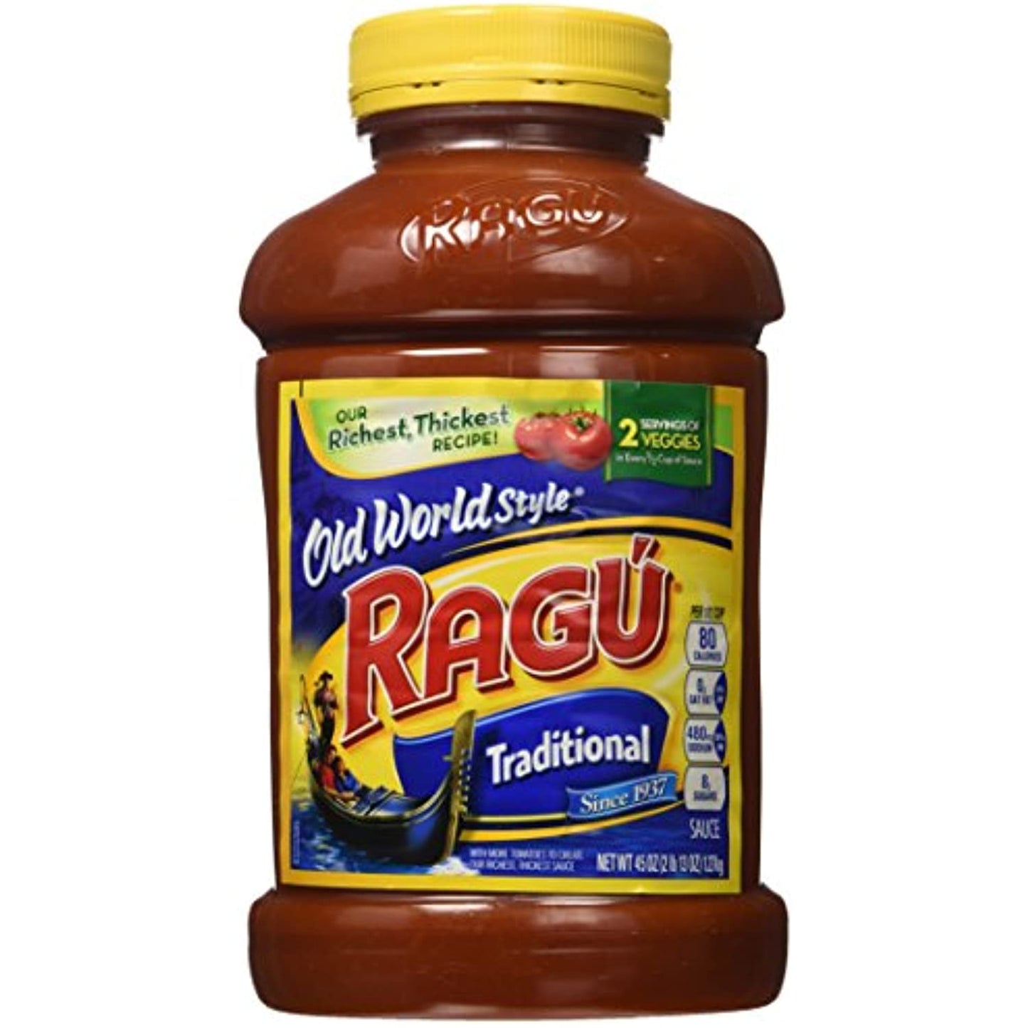 Ragu America's Favorite Pasta Sauce Traditional Old World Style Sause 2 Pound 13 Ounce Value Jars (Pack of 3)