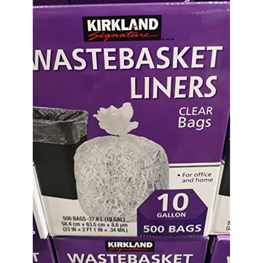 Kirkland Signature Kirkland, 500 Bags, Clear