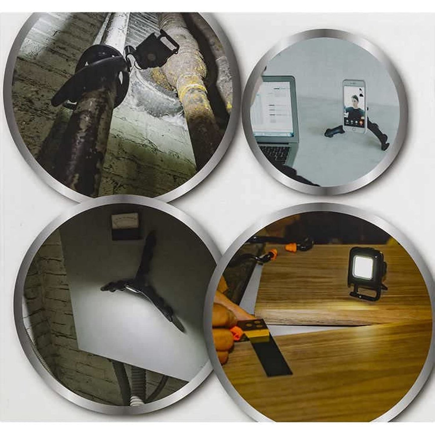 Tenikle 360� Universal Mount and Kodiak Kompanion 500 Lumen Work Light, The Ultimate Tripod and Light Combo, 2 Pack