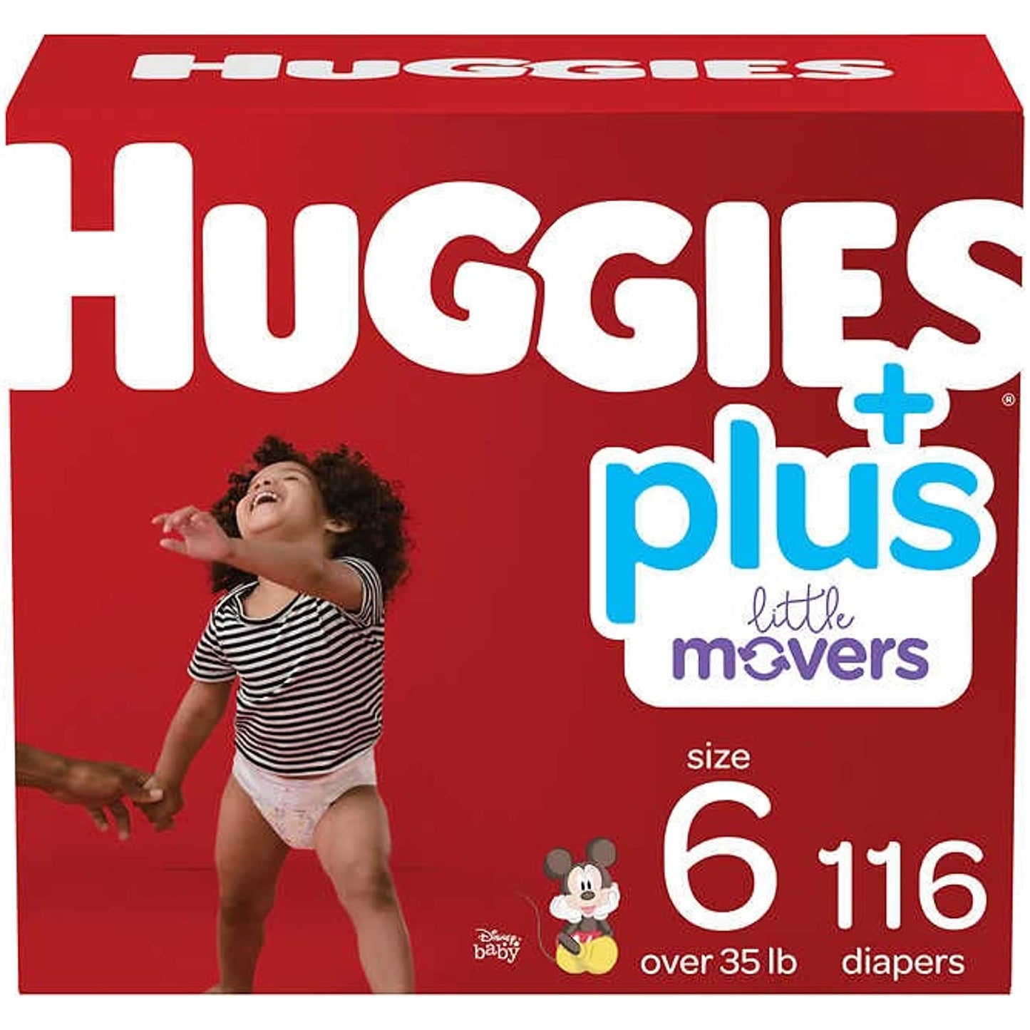 Huggies Little Movers Plus Diapers, Size 6 (116-Count)