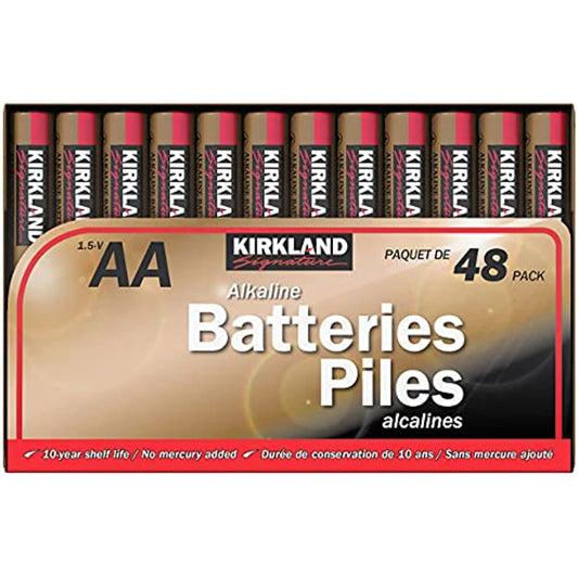 Kirkland Signature AA Alkaline Batteries, 48-Count