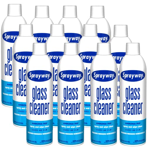 SprayWay SW050-12 Glass Cleaner, 19 oz, Pack of 12