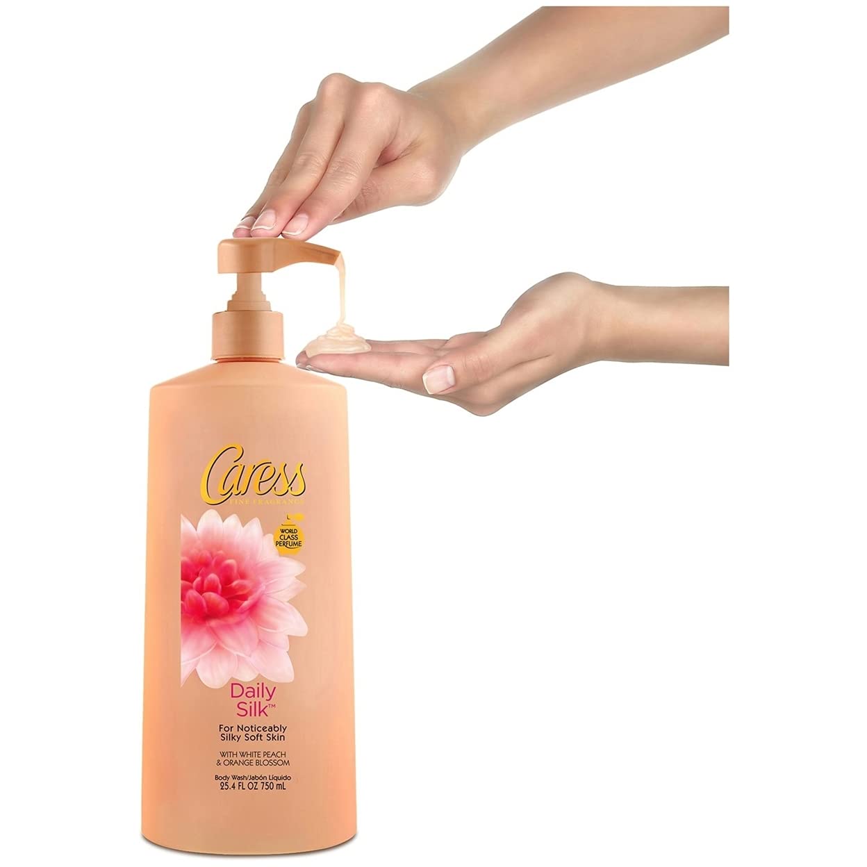 Caress Body Wash with Pump, Daily Silk, 25.4 oz (25.4 Oz, (Count of 2))