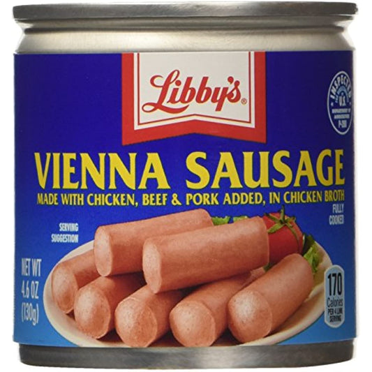 Libbys Vienna Sausage in Chicken Broth, 4.6 Ounce (Pack of 18)