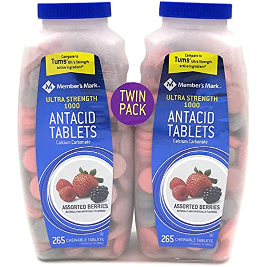 Member's Mark Ultra-Strength Antacid, Assorted Berry (265 ct., 2 pk.)