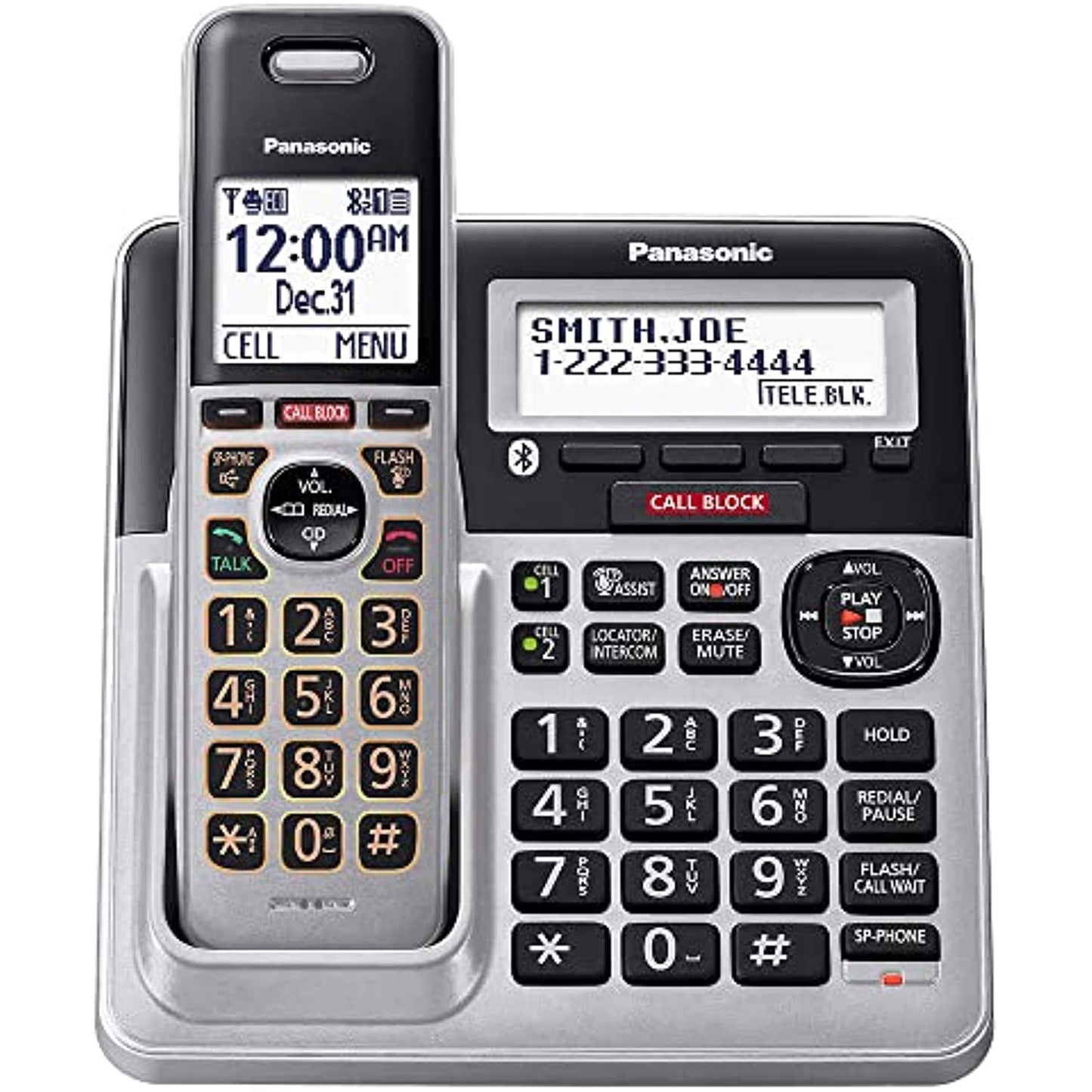 Panasonic KX-TG994 DECT 6.0 Bluetooth 4-Handset Phone Bundle