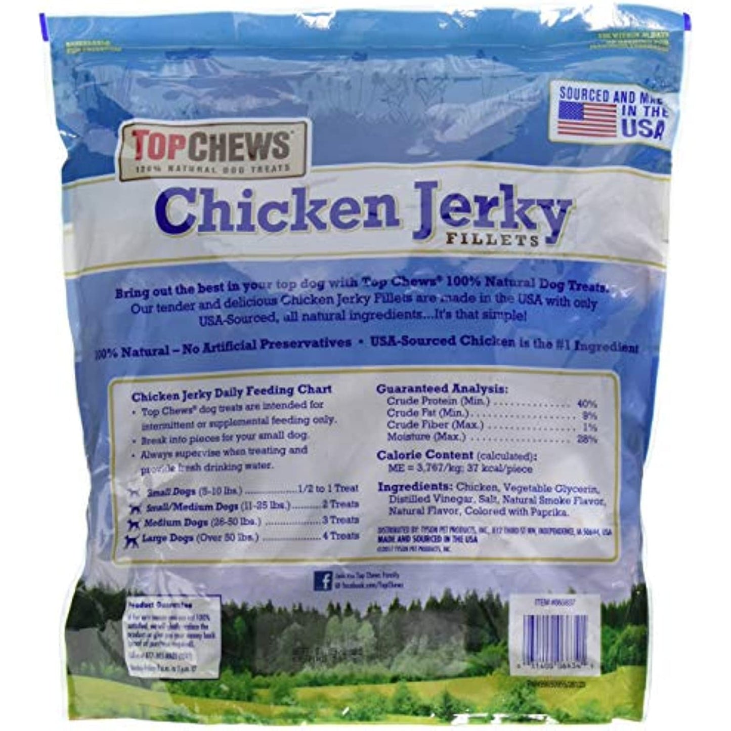 Top Chews Chicken Jerky for Dogs Net Wt (48 Oz),