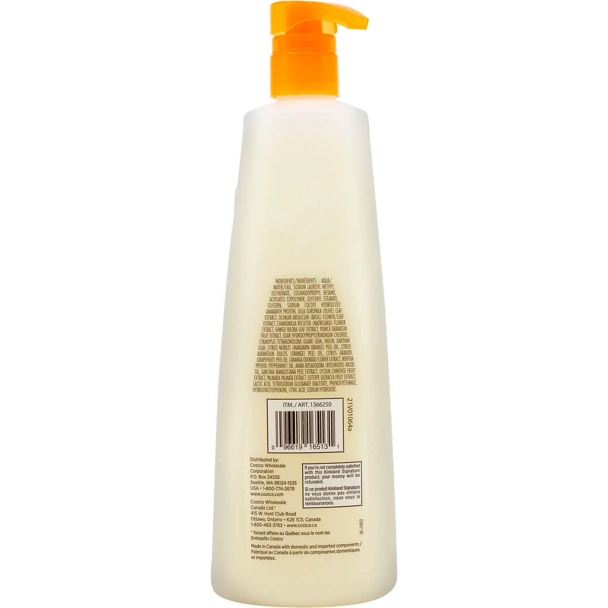 Kirkland Signature Liquid Body Wash, Natural Citrus, 27 fl oz, 2-count