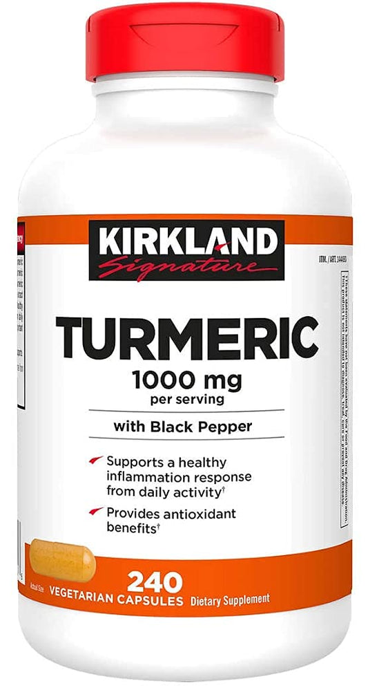 Just Grown Turmeric 1000 mg., 240 Capsules (1 Pack)