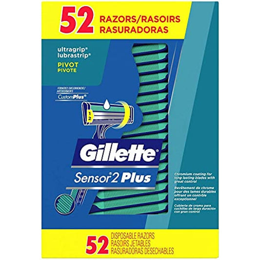 Gillette Sensor2 Plus Disposable Razor (52 Pack)