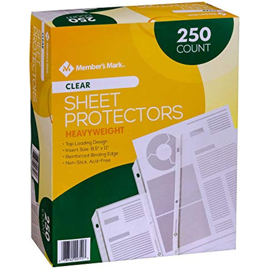 Member's Mark Heavyweight Sheet Protectors, Clear (250 ct.)