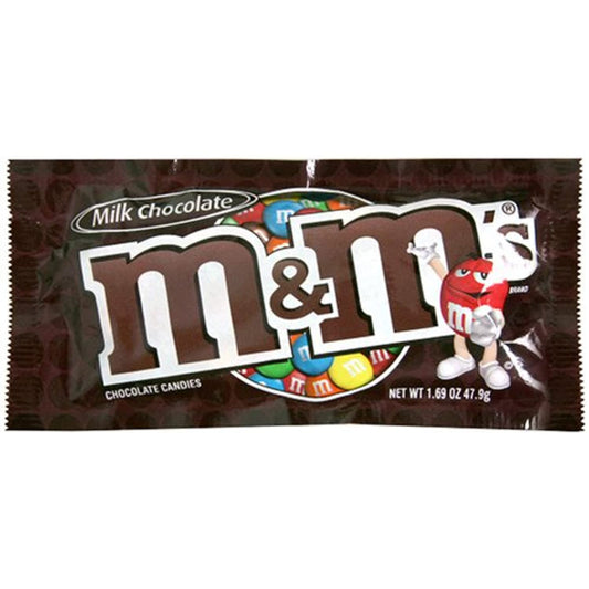 M&M's Chocolate Candies, Milk Chocolate, 1.69-Ounce Bags (Pack of 48)
