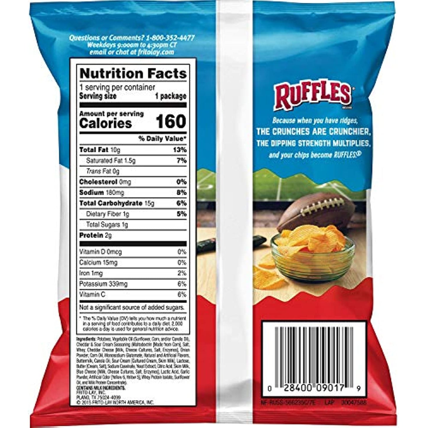 Ruffles Cheddar & Sour Cream - 50/1 oz.