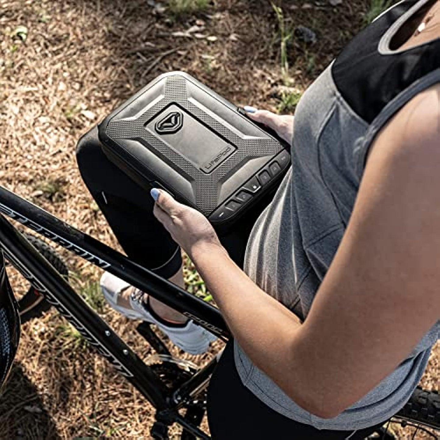 VAULTEK LifePod Secure Waterproof Travel Case Rugged Electronic Lock Box Travel Organizer Portable Handgun Case with Backlit Keypad