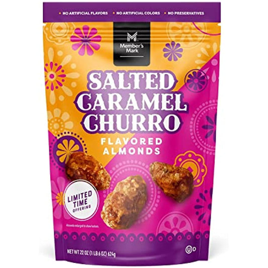 Member's Mark Salted Caramel Churro Almonds (22 Ounce)