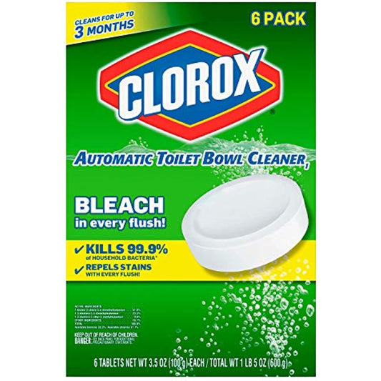 Clorox Automatic Toilet Bowl Cleaner Tablet - 3.5 Ounce, 6 Pack