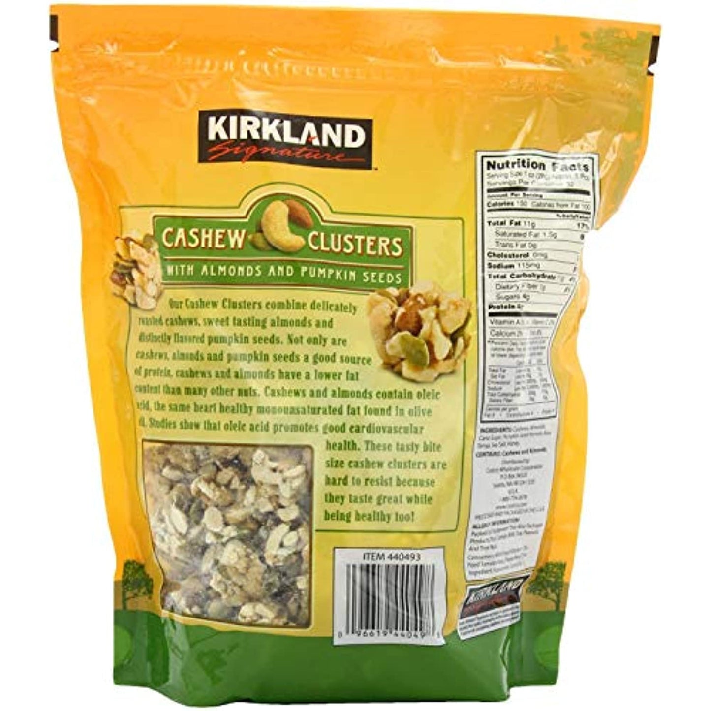 Kirkland Signature Cashew Clusters - 907g