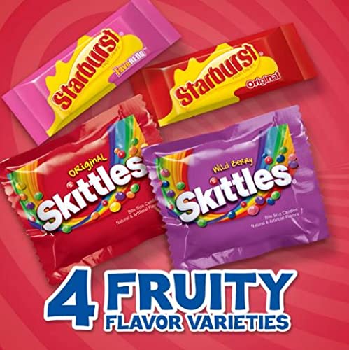 Skittles And Starburst Bite 250 Piece Candies Variety, 104.4 Ounce