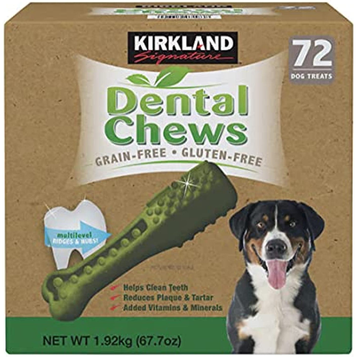 Kirkland Signature Dental Chews Plus Glucosamine & Omega 3 & 6 Fatty Acids, Chicken Flavored