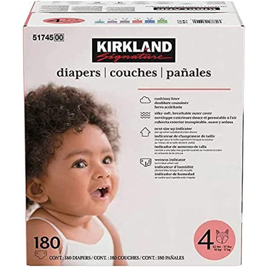 Kirkland Signature Diapers, Size 4 (198-Count)