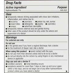 Kirkland Signature Maximum Strength Hydrocortisone Cream 1% with Aloe, 2-ounce (pack of 4)