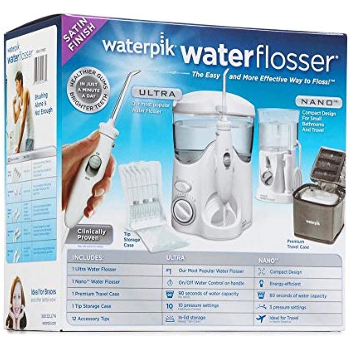 Waterpik Waterflosser Ultra and Waterpik Traveler Flosser