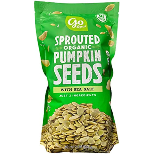 Pumpkin Seeds with Sea Salt, Sprouted & Organic, 22 oz. Bag | Keto | Vegan | Gluten Free Snacks | Superfood