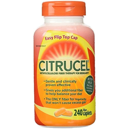 Citrucel w/SmartFiber Methylcellulose Fiber Therapy Caplets, jid2tr 2Pack (240-Count Each)