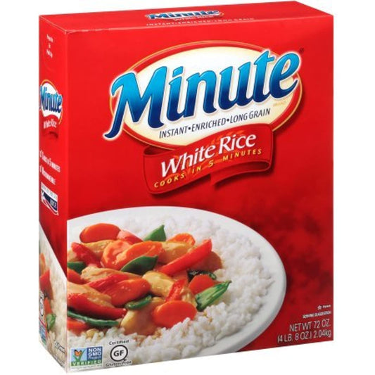 Minute, Long Grain White Rice, 72 Oz Box (3-72 Oz Boxes)