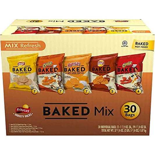 Frito Lay Oven Baked Mix, Variety Pack, 30-count