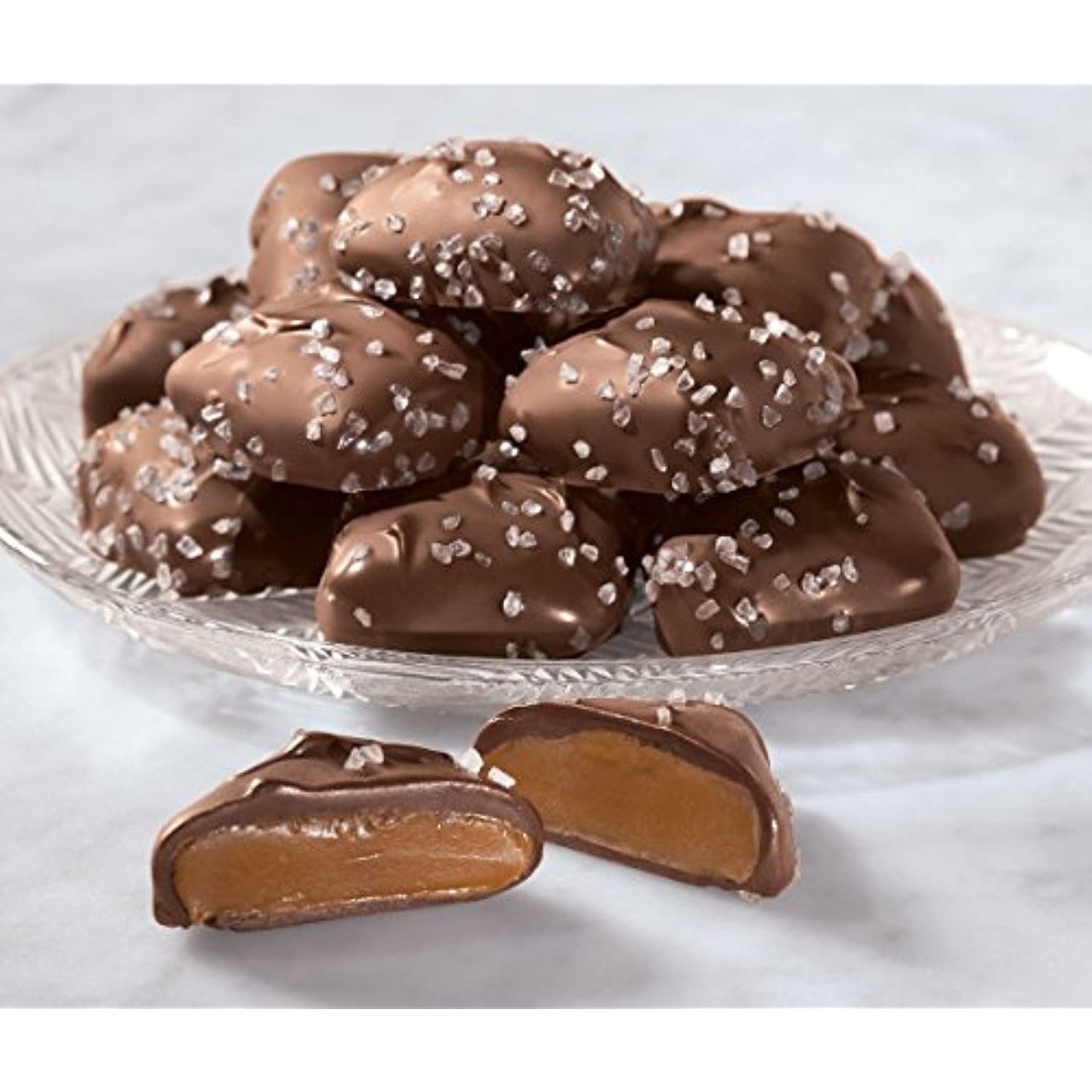 Dark Chocolate Sea Salt Caramels 28 oz.