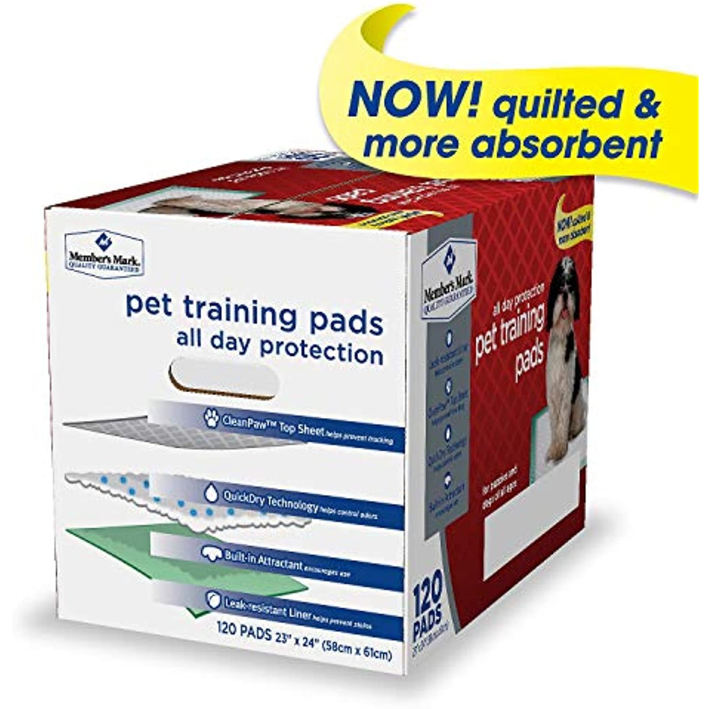 Member's Mark Pet Training Pads, (23" x 24" (Pack of 4))