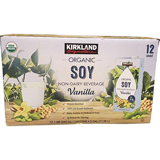 Signature Organic Soymilk, Vanilla, 24-Pound