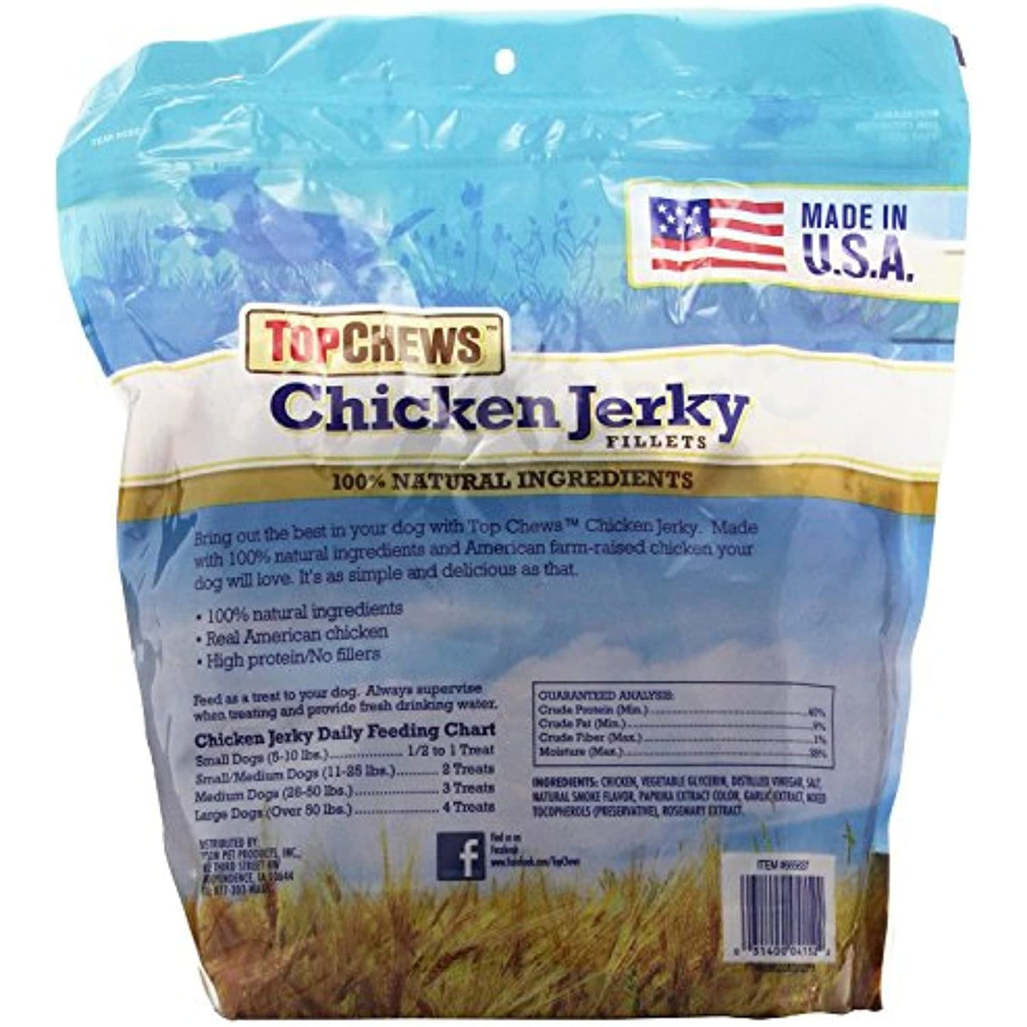 Top Chews Chicken Jerky 48oz 2 Pack