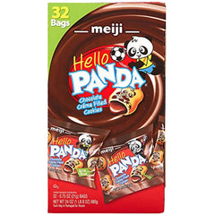 Meiji Hello Panda Chocolate Creme Filled Cookie 32-0.75oz(21g)bags