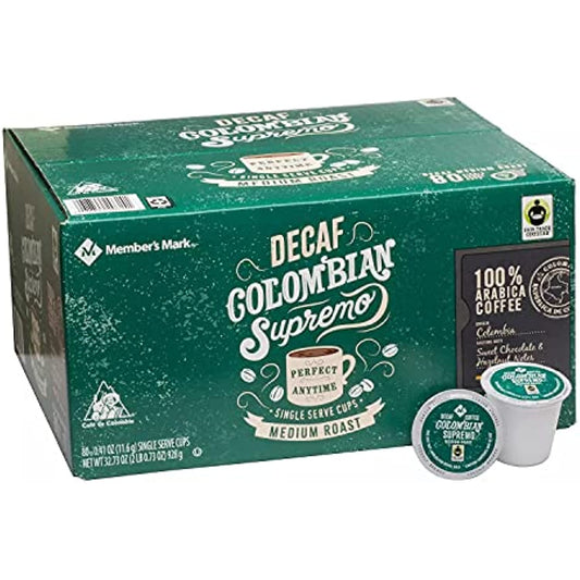 Member's Mark Decaffeinated Colombian Coffee (80 single-serve cups) (pack of 2) for Keurig