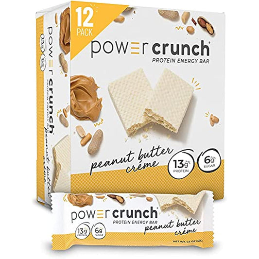 Bionutritional Research Group Power Crunch Bar Peanut Butter Creme 12 Bars ( Value Bulk Multi-pack)