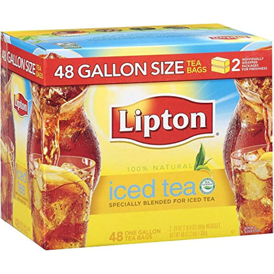 Lipton Iced Tea, Gallon Size Tea Bags (48 ct.) (pack of 2)