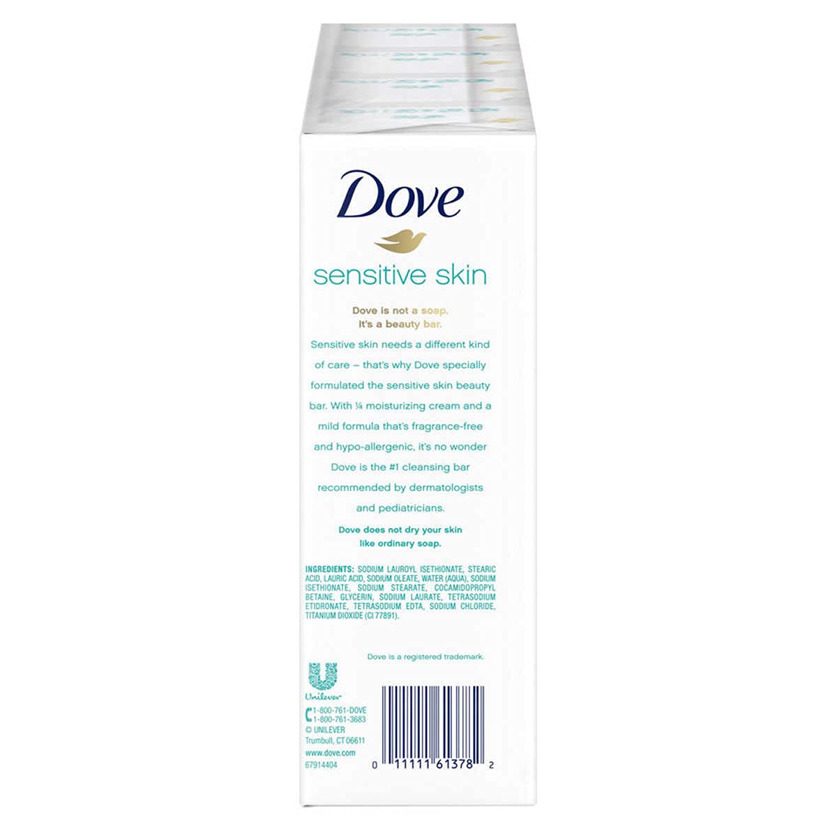 Dove Beauty Bar, Sensitive Skin (3.75 oz., 16 ct.)