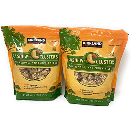 Signatures umcLJm Cashew Cluster with Almonds and Pumpkin seeds, 32 Ounce (2 Pack)