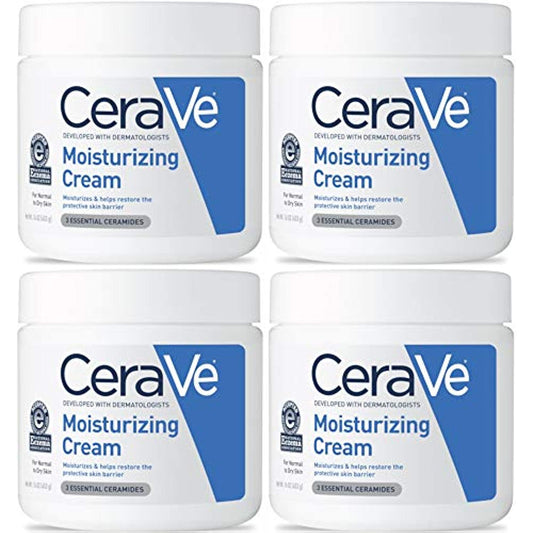 CeraVe Moisturizing Cream, 16 Ounces each (Value Pack of 4)