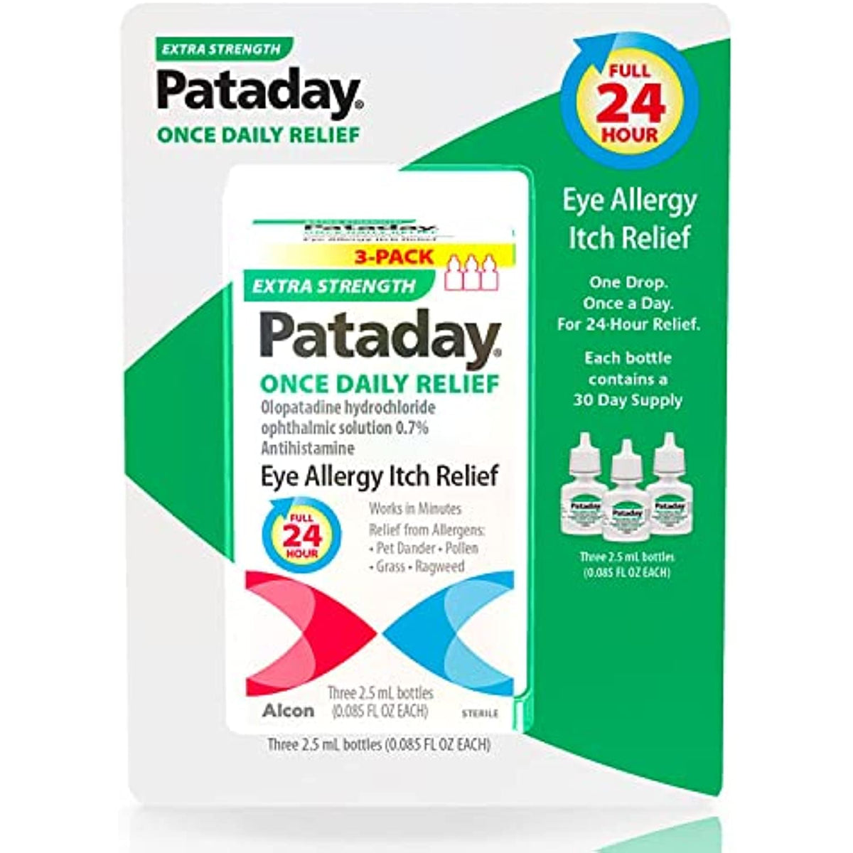 Pataday Eye Drops Extra Strength, 2.5 ml (3 Pack) – ReliableandFast