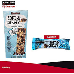 Kirkland Signature Soft & Chewy Chocolate Chips Granola Bars, 54.4 oz