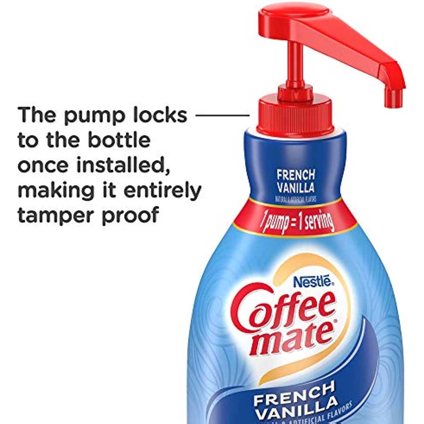 Nestle Coffee mate Coffee Creamer, French Vanilla, Concentrated Liquid Pump Bottle, Non Dairy, No Refrigeration, 50.7 Fl. Oz (Pack of 2)