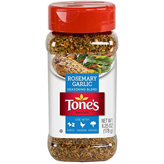 Tone's Rosemary Garlic Seasoning, 6.25 Ounce (Pack of 2)