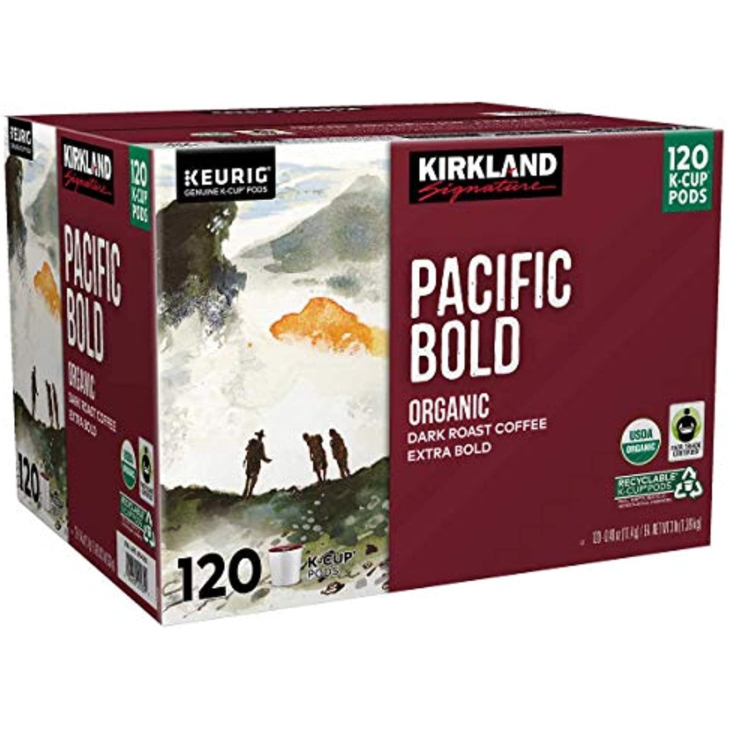 Kirkland Signature K-Cups, (Pacific Bold), 120 Count (Pack of 1) for Keurig