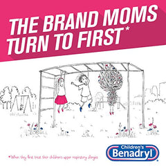 Children's Benadryl Allergy Liquid, 8 Fl. Oz (Pack of 2)