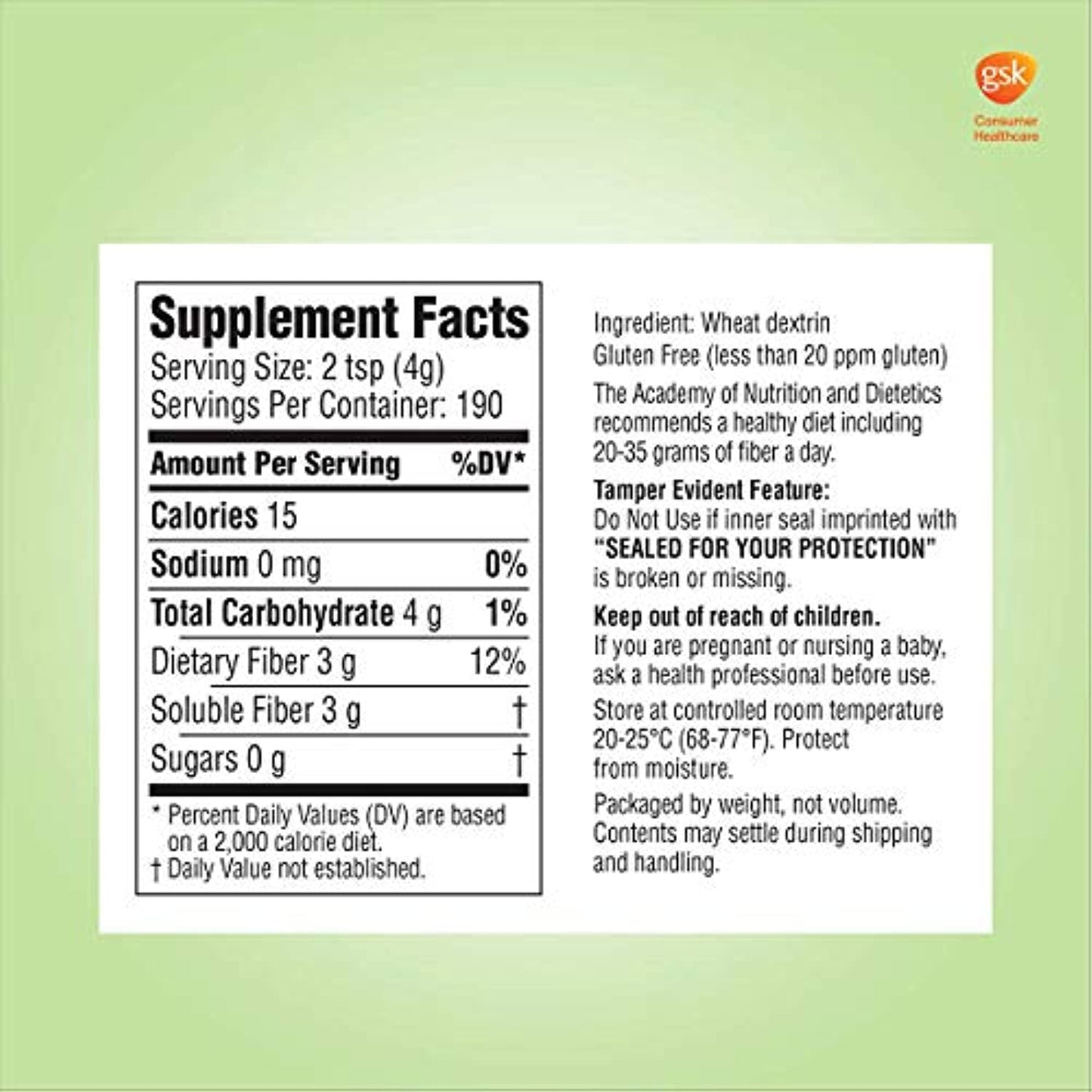 Benefiber Fiber Supplement (26.8 oz.)