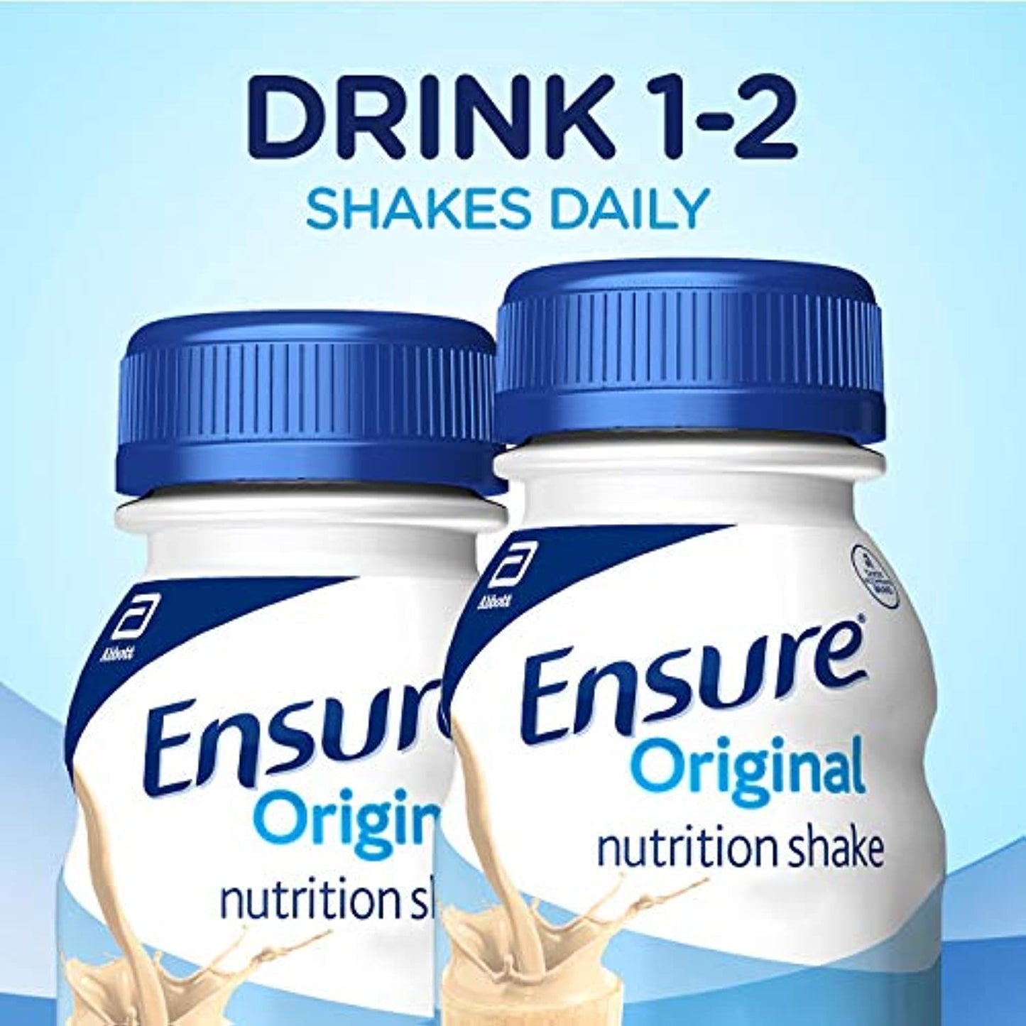 Ensure Original Nutrition Shake with 9 Grams of Protein, Meal Replacement Shakes, Vanilla, 8 fl oz, 24 Count